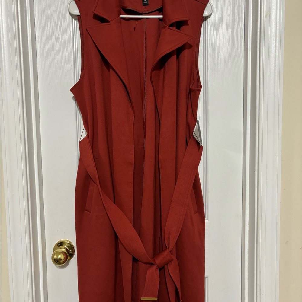 Marc New York andrew marc women’s sleeveless long vest jacket. Size M.